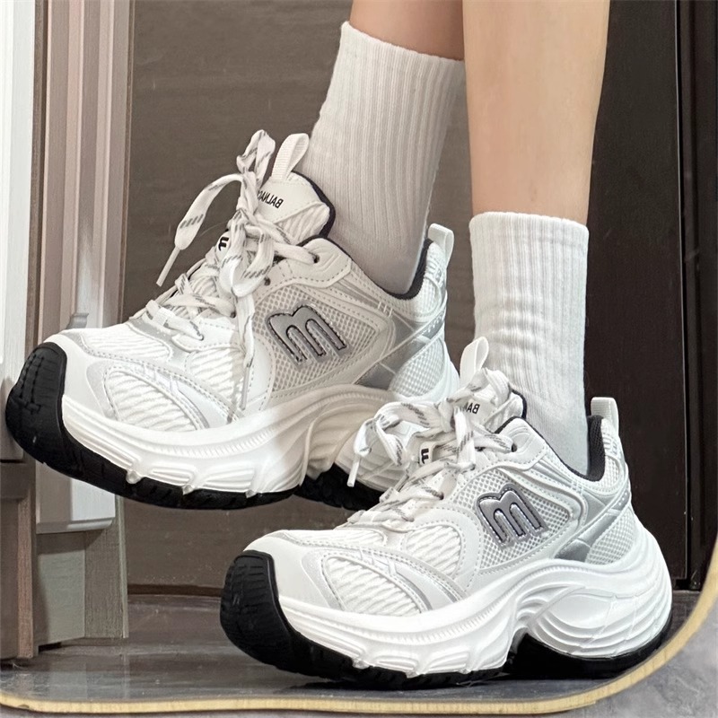 European Explosions Paris Torre Shoes Women's Ins Trendy 2024 New Thick Sole Increased Super Fire All-match Sports Casual Shoes