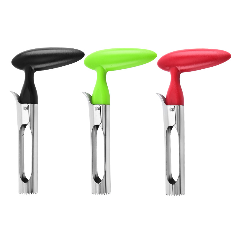Picture of Factory in stock stainless steel fruit corer plastic handle apple corer pulp core extractor core separator