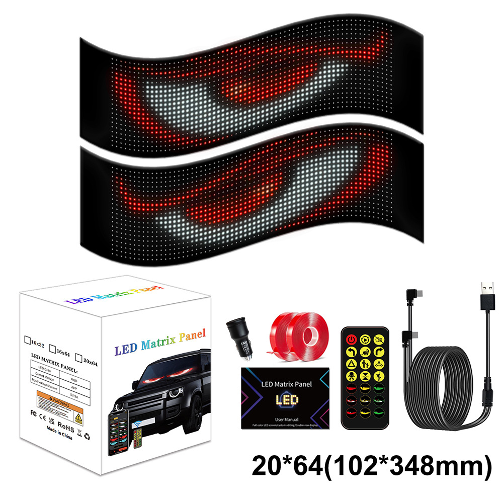 Picture of Led Flexible Screen Flexible Display with Sticker Screen App Bluetooth Control Door Advertising Screen E-Sports Room Entertainment Screen
