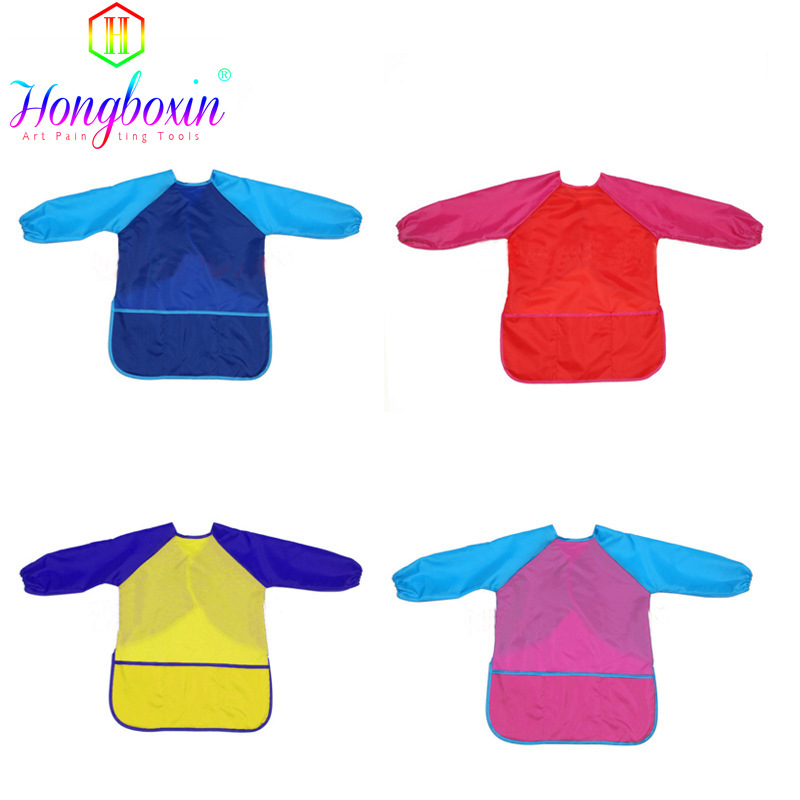 Cross-border Kindergarten Early Childhood Children's Painting Clothes Waterproof Anti-fouling Overalls Anti-wearing Apron Painting Apron Anti-wearing Painting Clothes