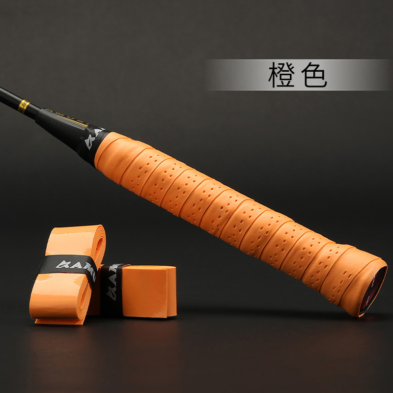 Picture of Badminton Sweat Absorbing Belt Covered with Film Perforated Flat Hand Glue Thin Badminton Racket Tennis Racket Handle Leather Fishing Rod Handle Glue