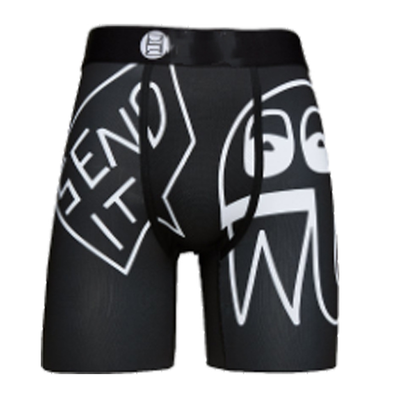 Picture of Men's Underwear Cartoon Print Men's Quick-Drying Boxer Briefs Sports Underwear Fitness Extended Underwear Men's Wholesale
