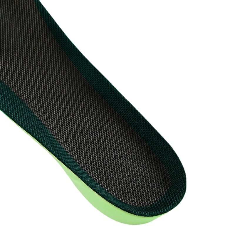 Men's and women's wormwood soft elastic sweat-absorbent sports insoles wholesale invisible inner height comfortable mesh breathable soft insoles