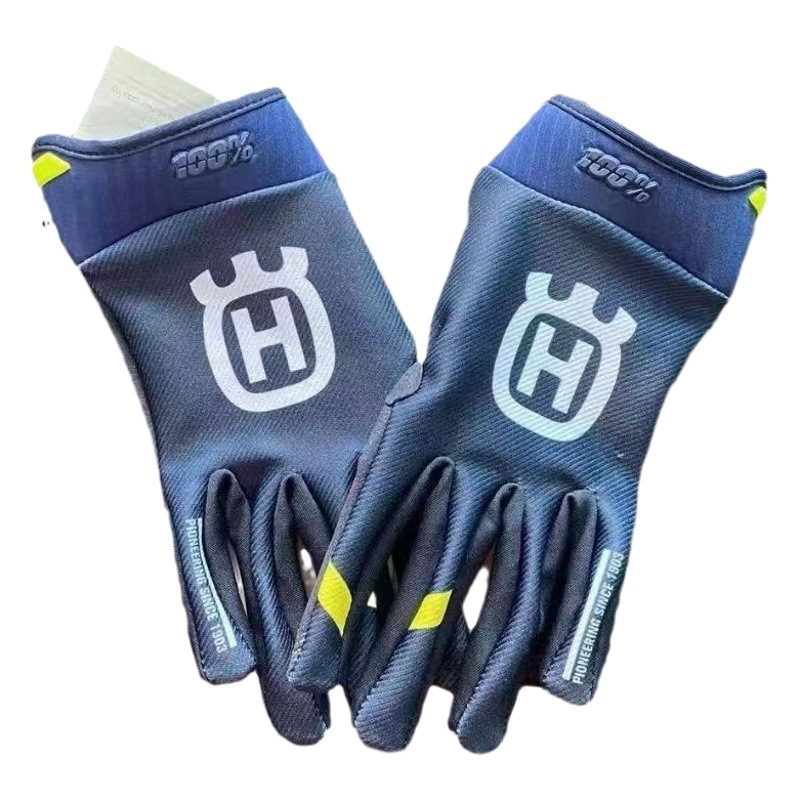 In-Stock Touchscreen-Compatible New Husqvarna Motorcycle Bicycle Racing Anti-Slip Gloves for Riding