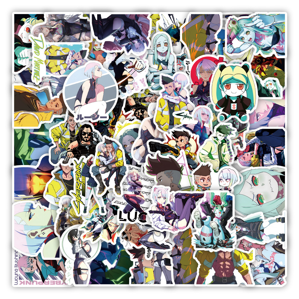 50 New Edge Walker cartoon graffiti stickers decorative helmet luggage motorcycle waterproof stickers wholesale