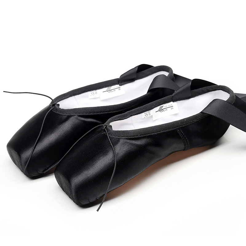 Picture of Ballet shoes girls pointe shoes strap satin dancing shoes flat practice shoes big children dance shoes foreign trade wholesale