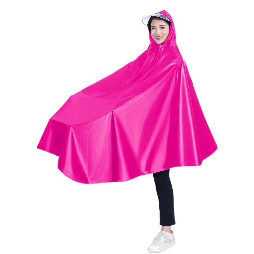 Bicycle Raincoat Single Poncho Electric Bicycle Bicycle Men's and Women's Thickened Adult Student Cycling Rainproof Raincoat