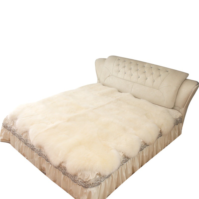 Wool Carpet Sofa Cushion Wool Cushion Bay Window Cushion Whole Goatskin Carpet Bedroom Goatskin Cushion Living Room Sofa Cushion