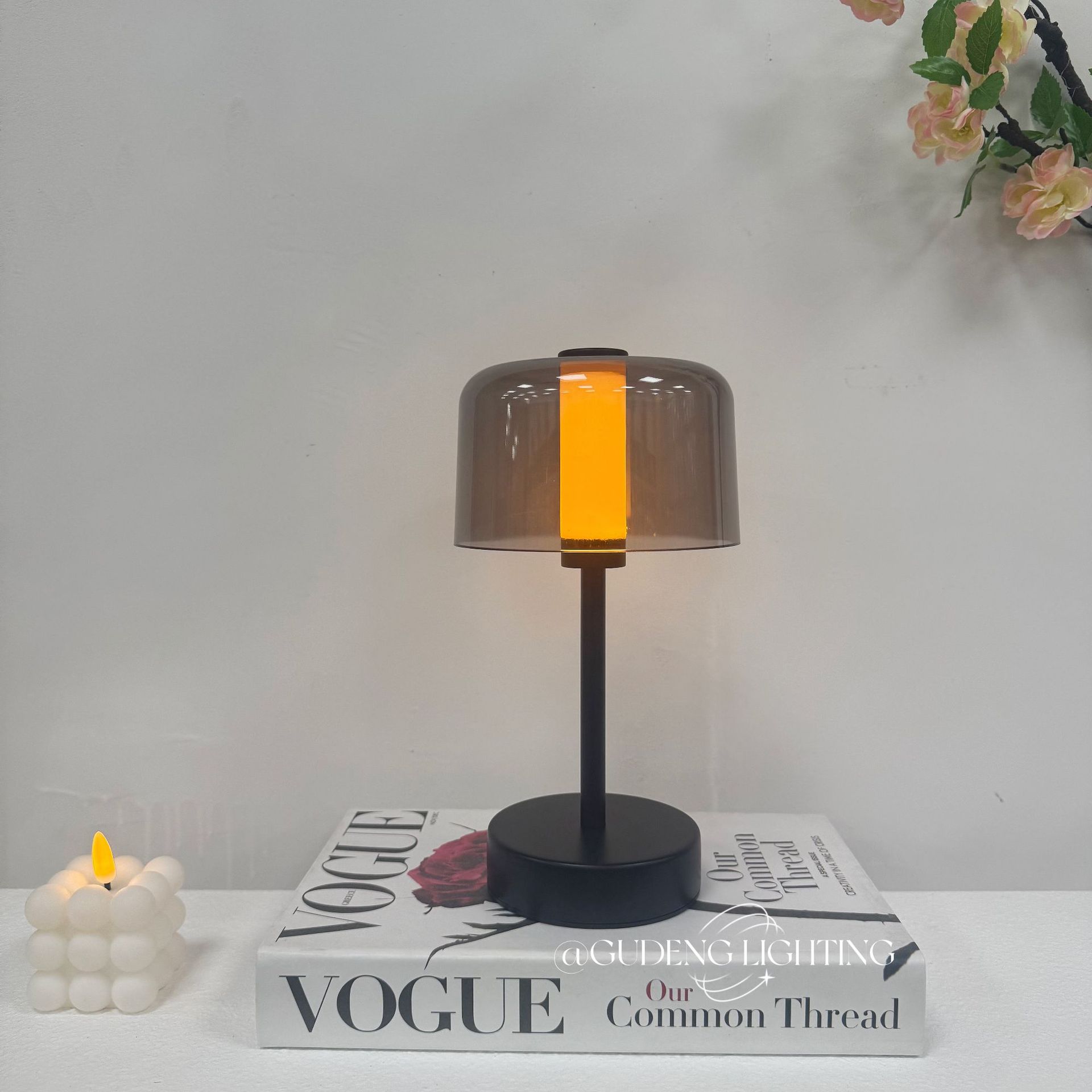 Cross-Border Simple Mushroom Lamp Bedroom Bedside Modern Decorative Rechargeable Table Lamp High-End Creative Atmosphere Night Light