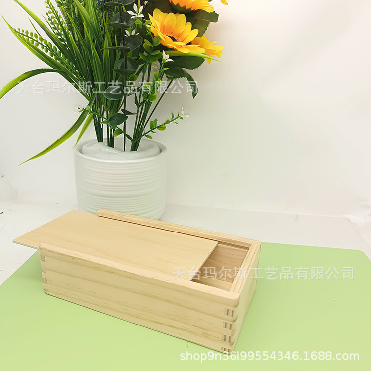 Cross-border wooden drawer box storage box toy packaging box wooden box