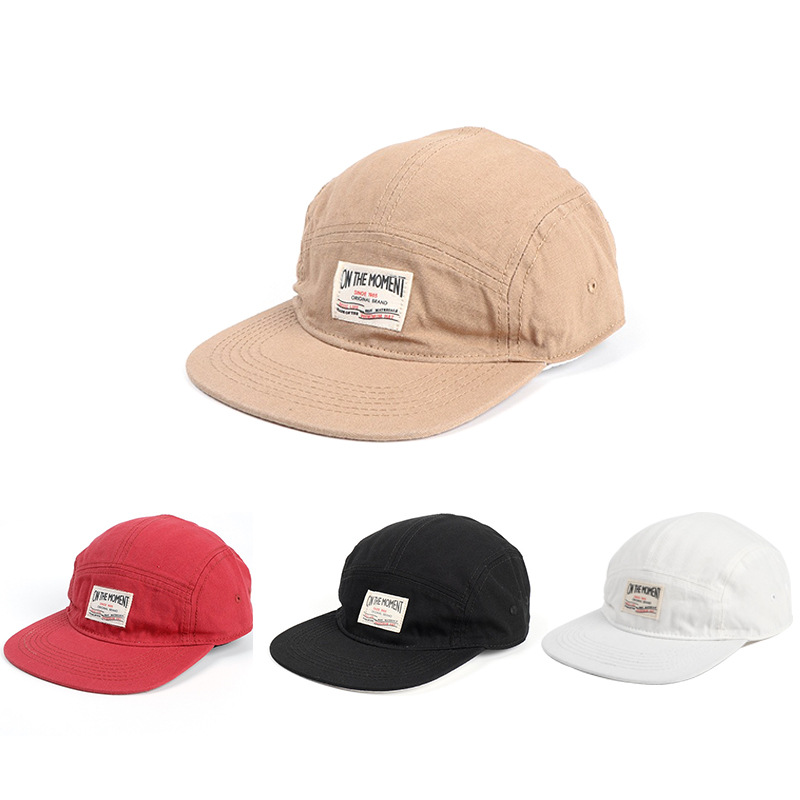 American Retro English Embroidery Standard Flat Hat Women's Fashion Brand All-match Baseball Cap Men's Simple Style Soft Top Sunshade Hat