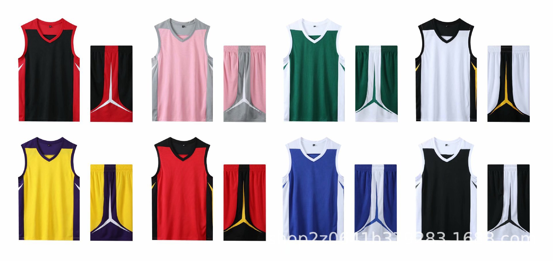 Picture of Basketball suit printed adult children's same style class training competition team uniform breathable sweat-wicking printed jersey