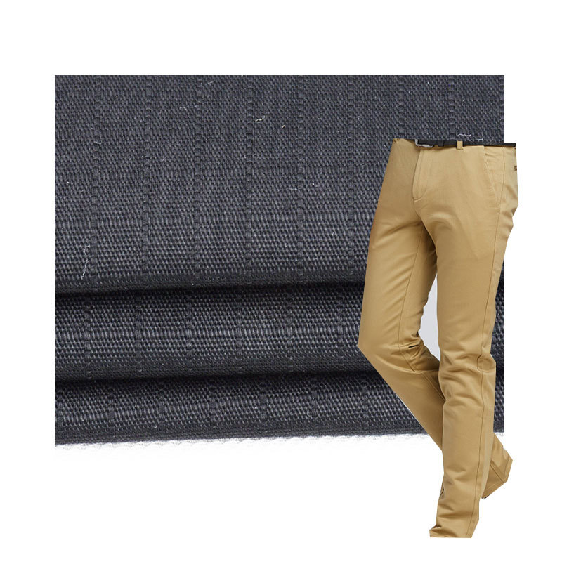 Factory wholesale polyester-cotton blended TC Plaid tear-proof work shirt casual pants fabric