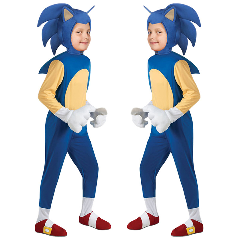 Picture of Halloween Sonic Costume Children's Cosplay Cospla Super Sonic Mouse Costume Hedgehog Sonic Kid Clothes