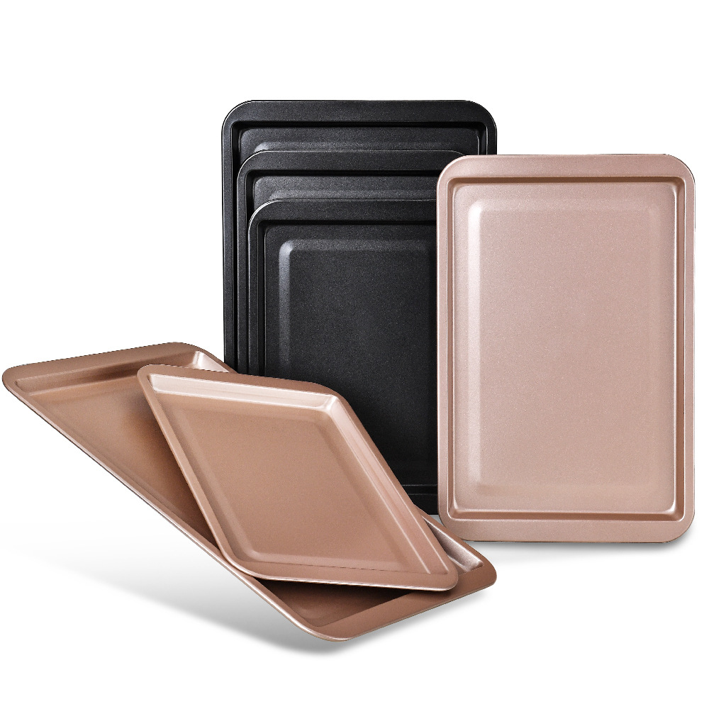 Picture of Rectangular Thickened Non-Stick Baking Pan for Oven Non-Stick Baking Cake Curly Cookie Mold Bread Baking Pan