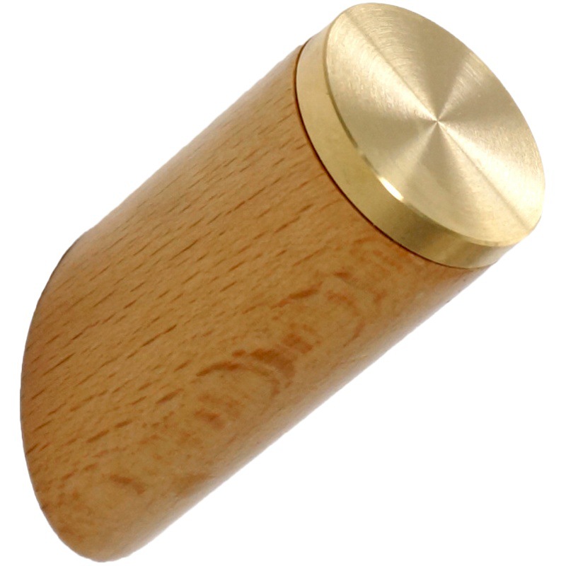 Picture of Light luxury wooden solid wood brass creative home wall decoration hook bedroom door rear hook clothes hook single hook