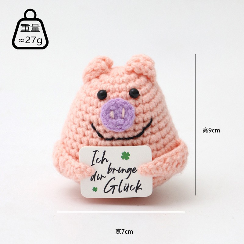 Picture of Cross-Border Hot-Selling Wool Crochet Positive Energy Potato Knitted Wool Cucumber Positive Energy Wool Crocheted Doll Finished Product
