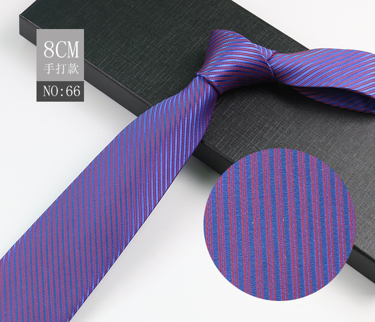 Picture of Men's Tie Business Shirt Stripesd Security Professional Formal Wear Wholesale Plus Logo Manufacturer 8cm Hand-Made