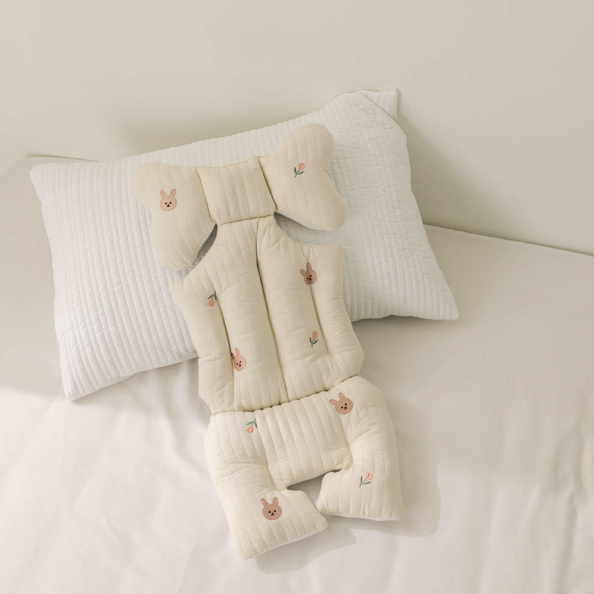 Picture of South Korea baby stroller embroidered cotton cushion autumn and winter thickened baby cotton cushion stroller artifact universal cushion New