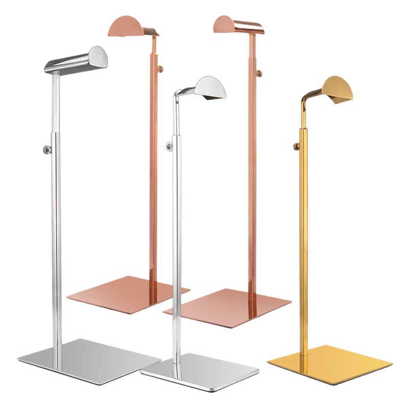 Factory wholesale adjustable bag rack support bag rack clothing store bag Display Stainless Steel bag display rack