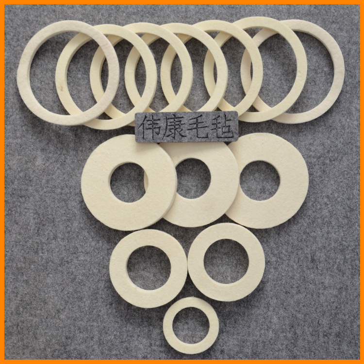 Wool Felt Felt Gasket Insulation Oil Absorbing Felt Mat Wool Ring Industrial Machinery Heterosexual Felt Wholesale