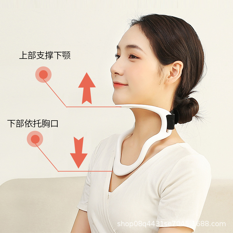 Neck Bracer Anti-Bow Artifact Neck Fixation Support for Adults and Children Home Anti-Cervical Vertebra Forward Anti-Neck Breathable