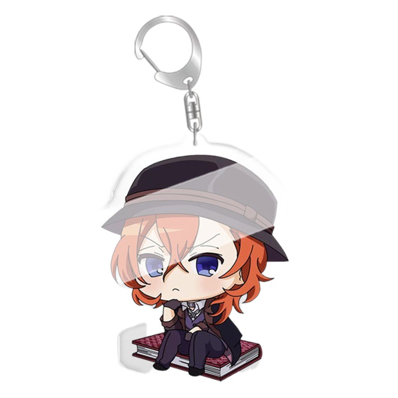 Rice House Animation Literary Hero Wild Dog Tai Zaizhi Surrounding Photo Card Photo Keychain Acrylic Pendant Secondary Element