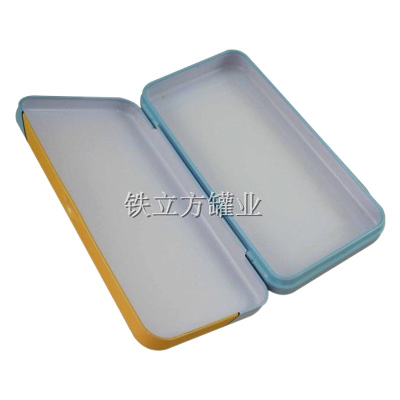 Tinplate Frosted High-End Signature Pen Fountain Pen Box Flip-Top Rectangular Pen Packaging Iron Box Customization