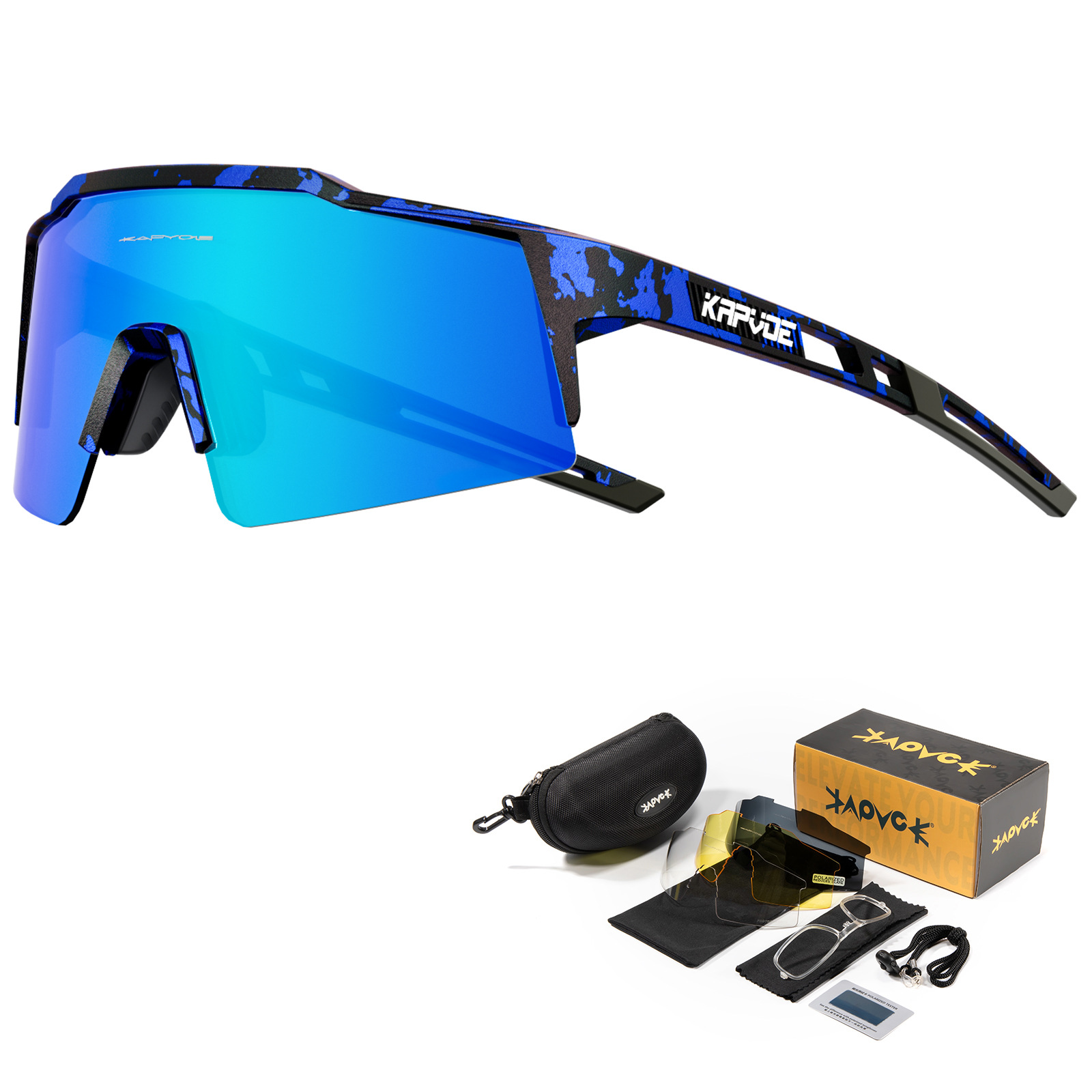 Picture of Kapvoe Cycling Glasses Four-Lens Set Bicycle Windproof Goggles Road Bike