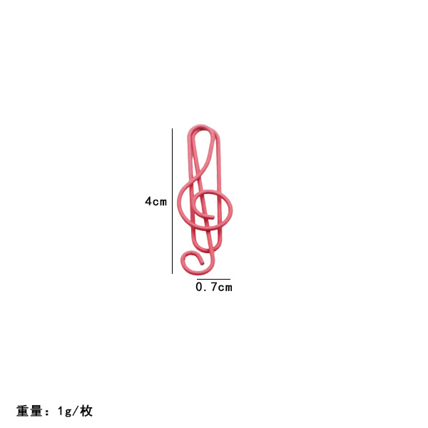 Picture of Amazon's Best-Selling Colorful Musical Note Paper Clips, Cartoon Bookmarks for Students, Creative Office Paper Clips