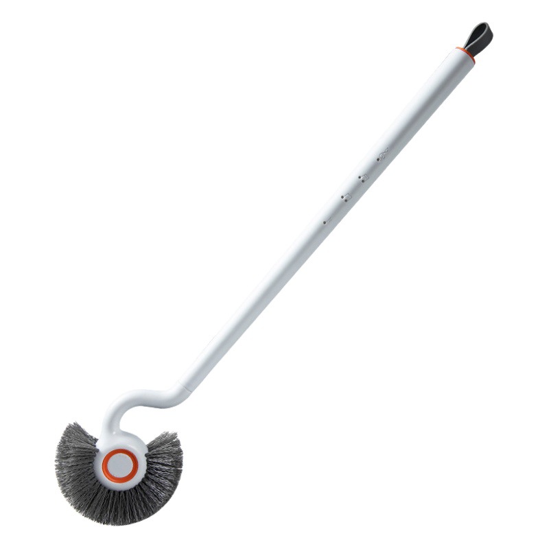 Plastic household toilet brush 360 degree no dead angle toilet cleaning brush extended handle thick hemispherical toilet brush