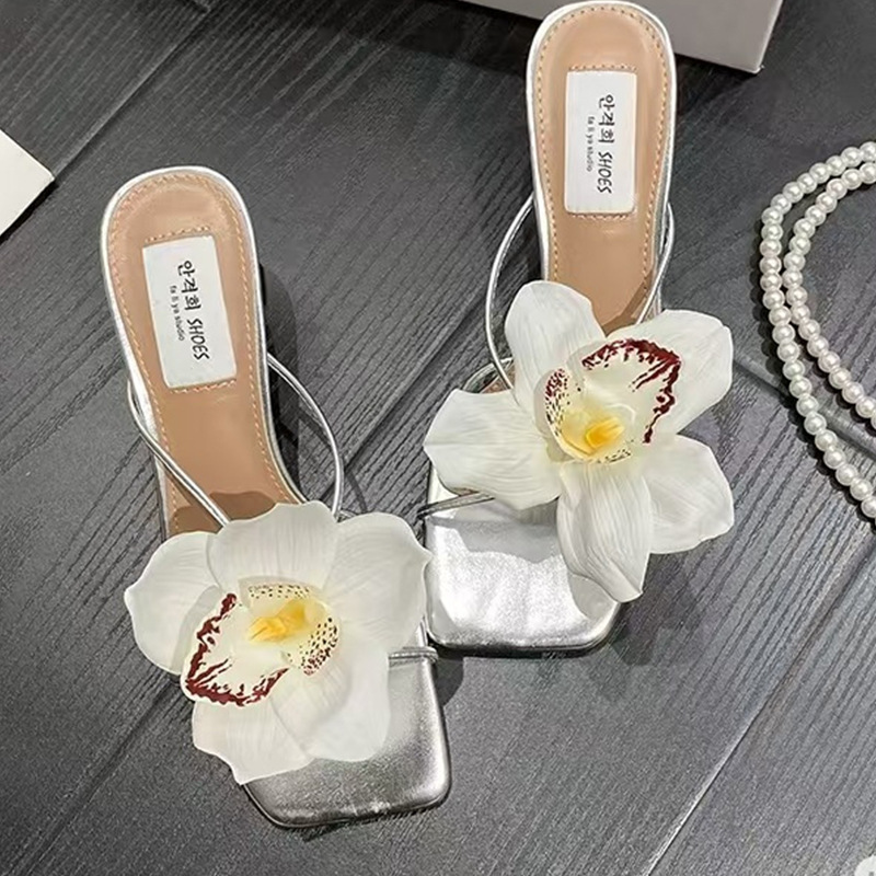 Bohemian Resort Style Fairy Butterfly Flower Shoe Buckle Butterfly Orchid Shoe Flower Sandals Accessories Women's Seaside Shoe Buckle