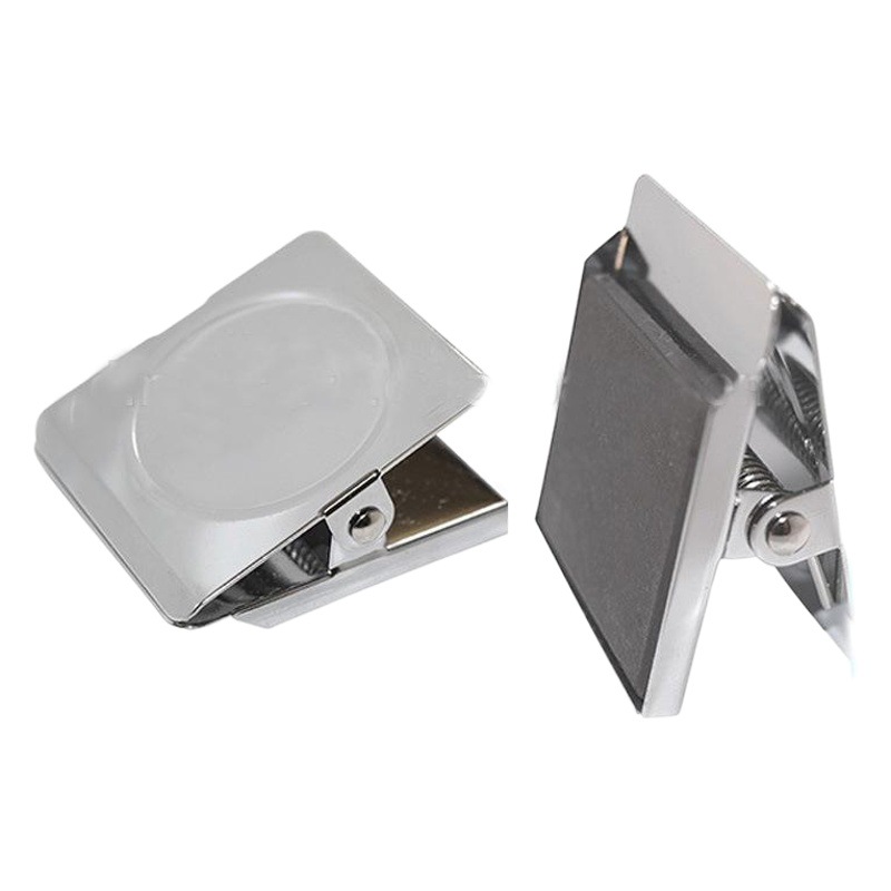 Manufacturer's Hot-Selling Office Metal Clip Square Magnet Clip 30 38 45 57mm Stainless Steel Strong Magnetic Clip