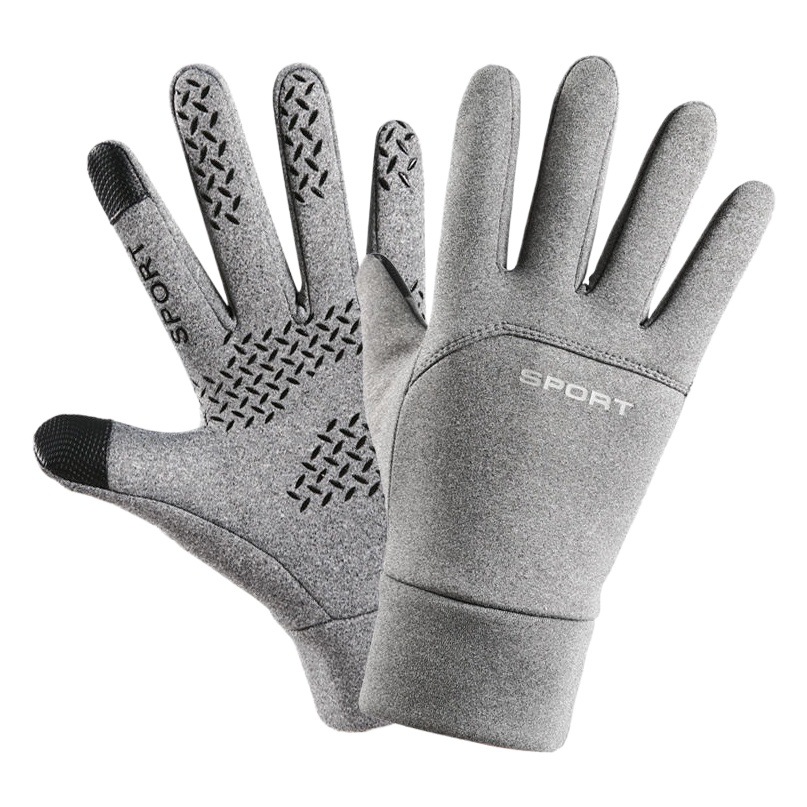 Warm cashmere gloves new autumn and winter outdoor sports gloves men and women riding mountaineering waterproof cold-proof gloves
