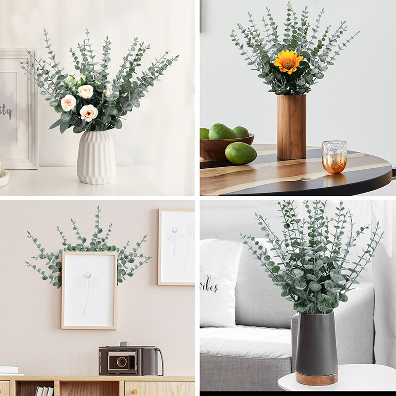 Picture of Cross-Border Simulated Green Plants Eucalyptus Leaves Amazon Simulated Plants Wholesale Eucalyptus Leaves Ins Decoration Home Wedding