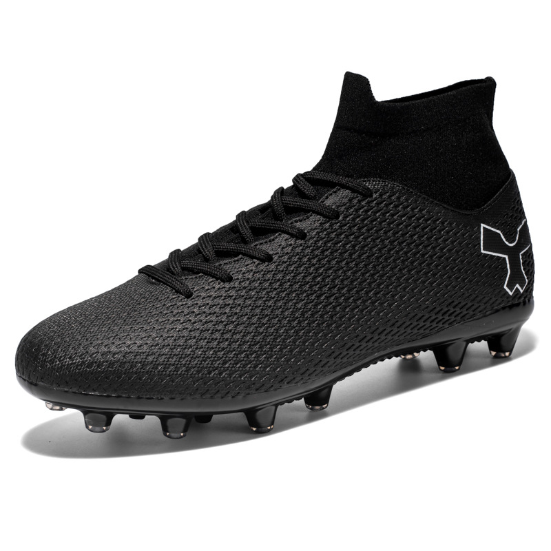 Cross-border Football Shoes Boys and Girls Children Adolescent Students TF Broken Nail AG Long Nail Artificial Lawn Leather Foot Training Sports