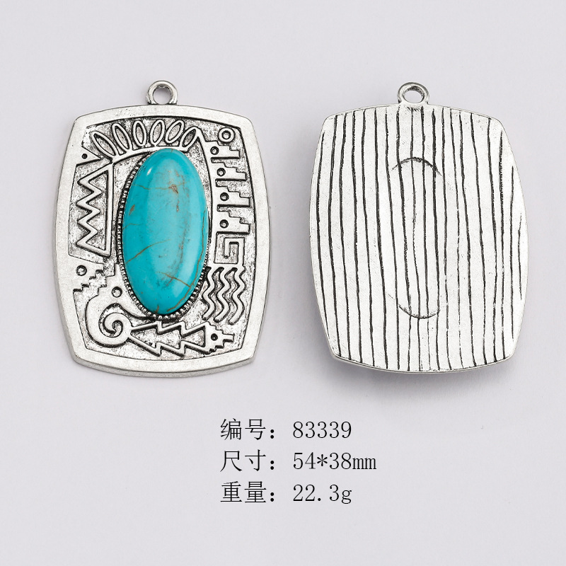 Picture of Cross-border Hot Selling European and American Style Vintage Native American Neajo Pine Stone Jewelry Accessories Imitation diy Pendant