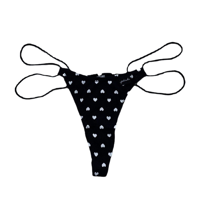 PINK European and American sexy sexy hot fashion seamless sports T pants cotton crotch bikini panties ladies thong