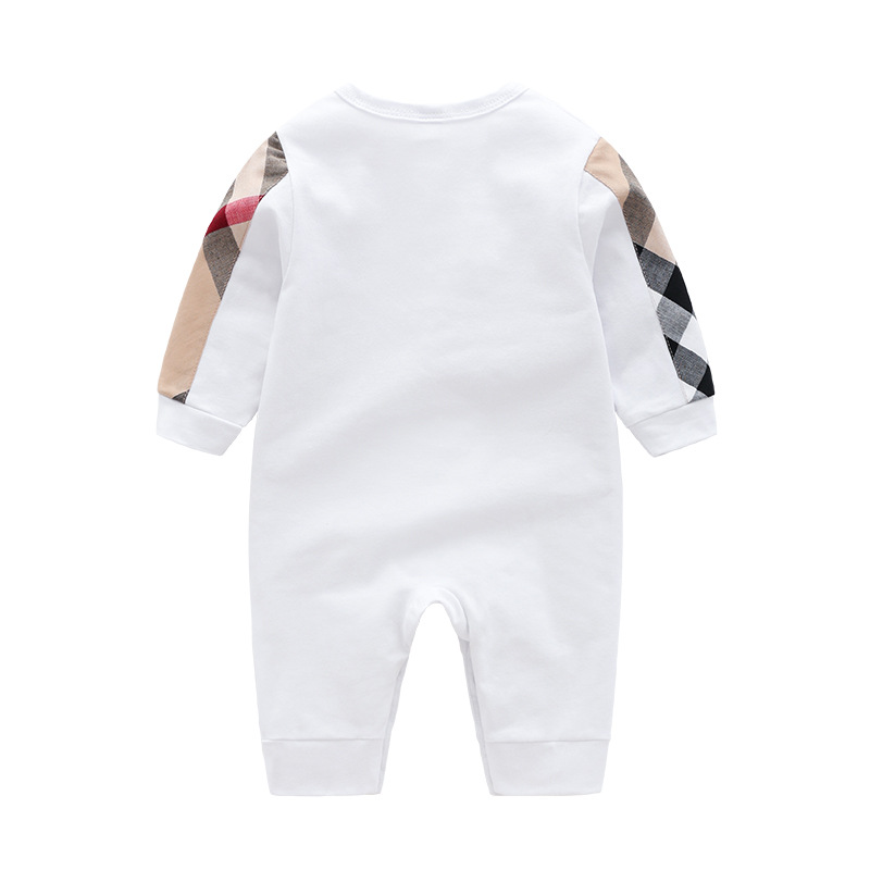Picture of Baby Siamese Clothes Spring and Autumn Pure Cotton Neonatal Pajamas Newborn Women's Harper Climbing Clothes Baby Men's Long Sleeve Autumn Clothes
