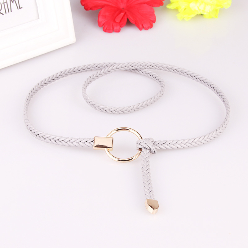 Picture of New ladies thin belt hand woven thin belt dress decoration Joker casual belt wholesale 617