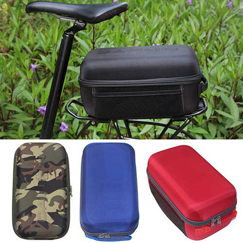 Electric Folding Bicycle Rear Shelf Bag Mountain Bike Packing Bag for Driving Electric Vehicle Special Rear Seat Tail Bag Hard Shell Case