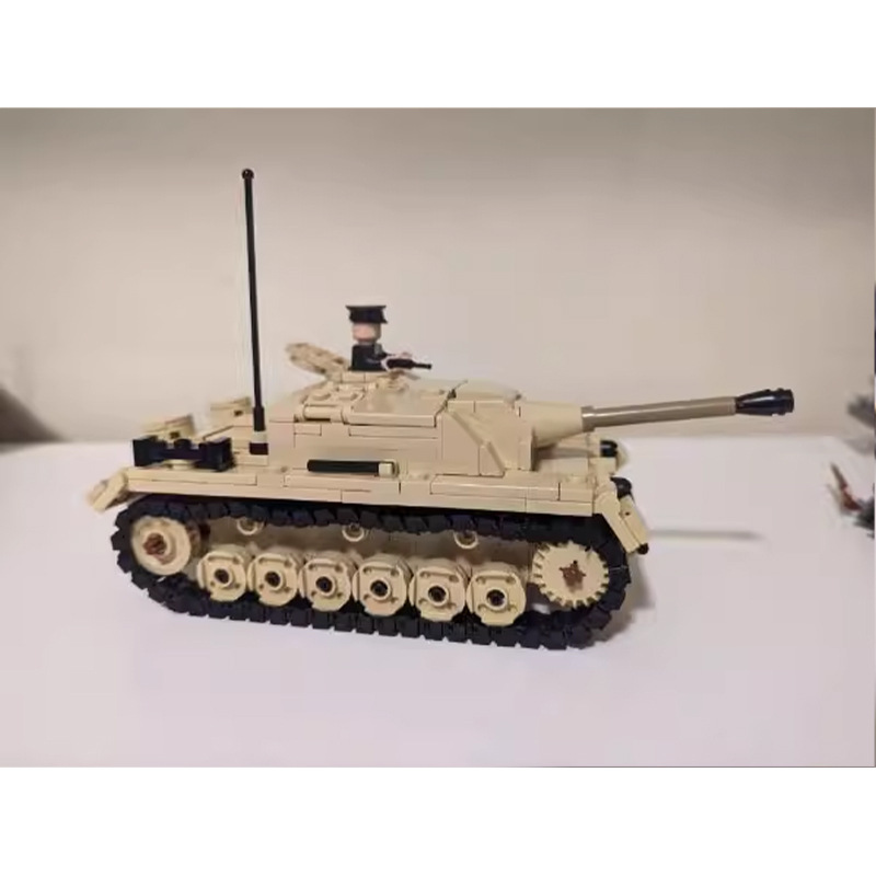 Picture of Compatible with Lego MOC-162438 World War II StuGIII self-propelled assault gun tank model assembling building blocks toy