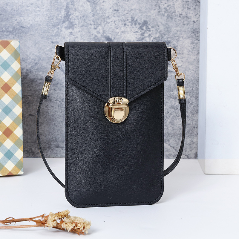 Picture of Touchscreen Mobile Phone Coin Purse Women's New Fashionable Multi-function Korean Style Fashionable Shoulder All-match Simple Crossbody Bag