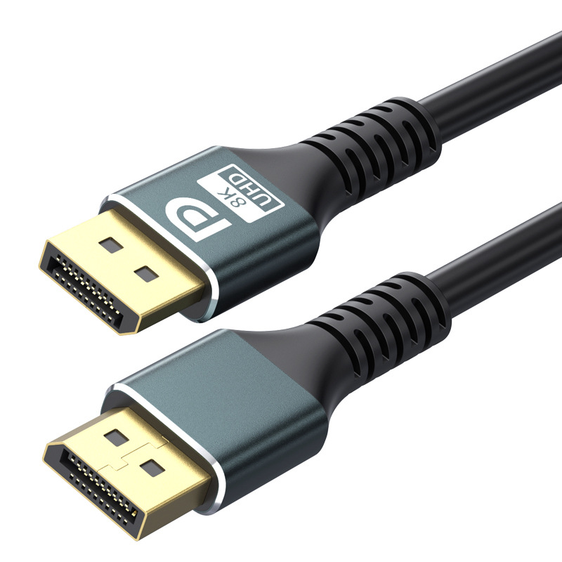 Picture of DP Line 1.4 Edition 8k Male-to-Public Power Card Laptop Monitor Connected to Video HD Data Line