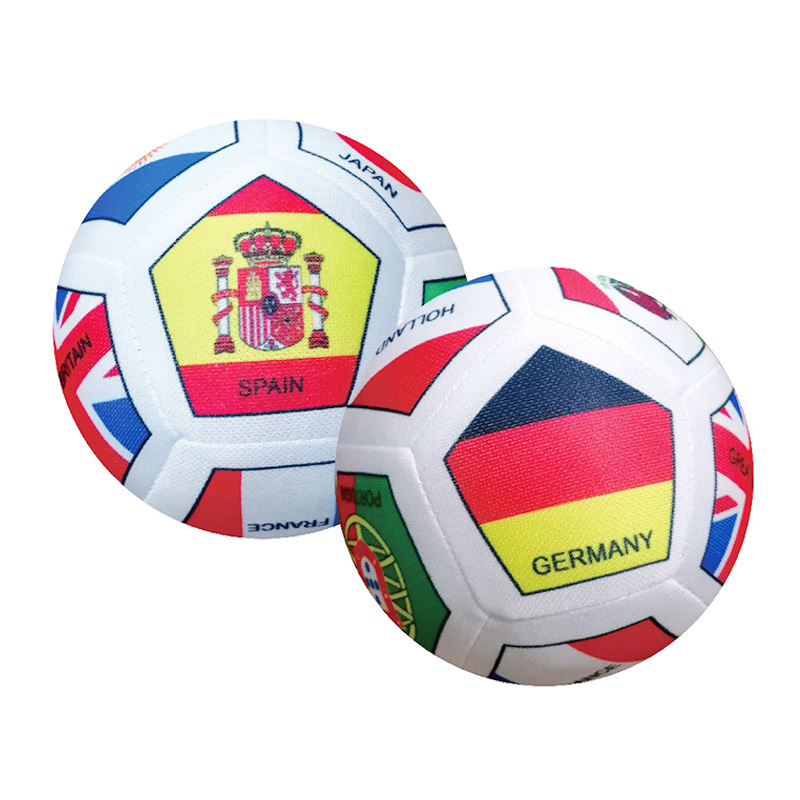 Picture of World Cup universal flag ball kindergarten baby baby cognitive rattle hand-held mute ball toy invoicing guest version