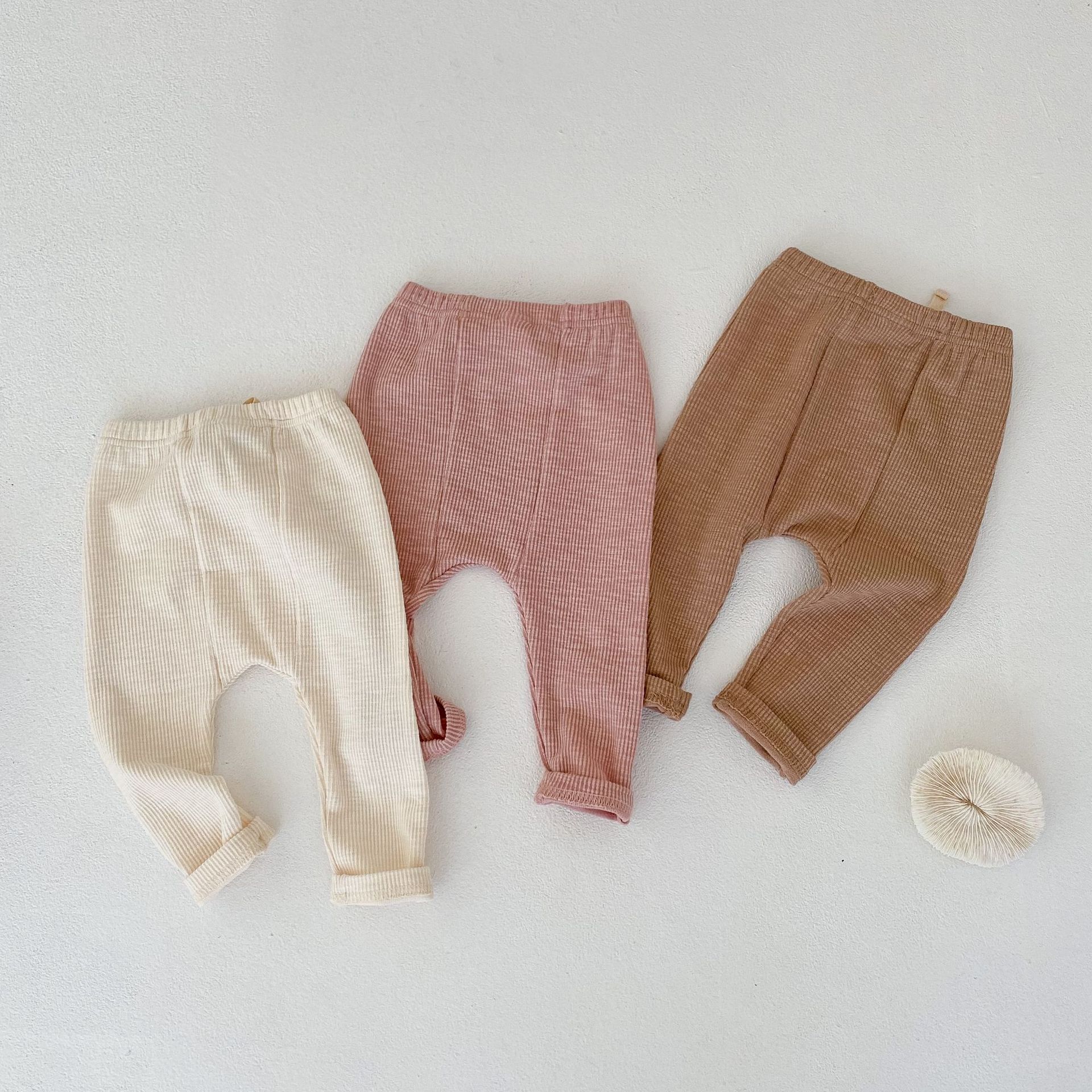 Picture of Ins 2025 New Autumn Clothing for Infants and Young Kidsren, Male and Female Babies, Large Pp Fashionable Cotton Pants, Bottoming Versatile Pants