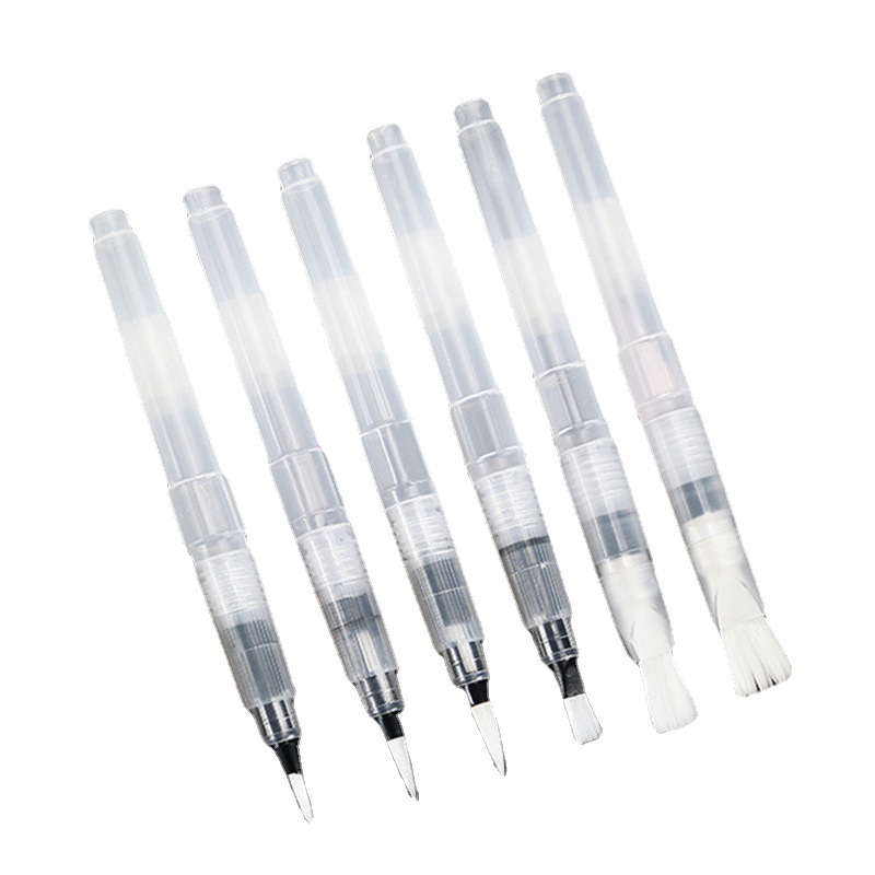 Picture of Solid Watercolor Fountain Pen, Water Filling Painting Brush, Pointed Flat Pen, Water Storage Pen, Water-Soluble Colored Lead Painting Pen
