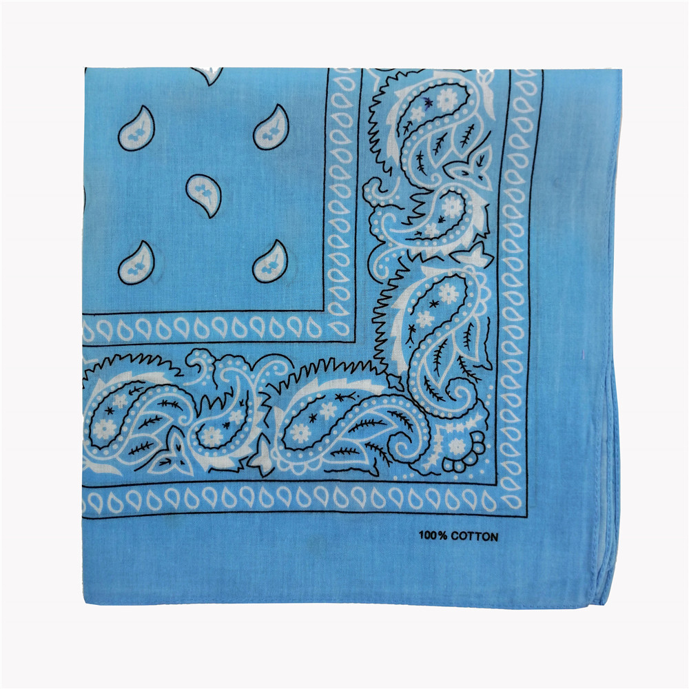 Picture of Cross-Border Outdoor Multi-Functional Hip-Hop Hip-Hop Cotton Headscarf Tie-Dyed Paisley Sunflower Square Scarf Bandana