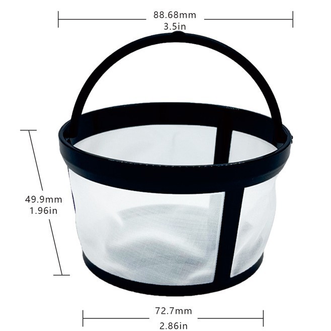 Picture of Coffee filter tea filter FDA filter 304 stainless steel mesh nylon coffee machine filter 4 cups 8 cups 12 cups
