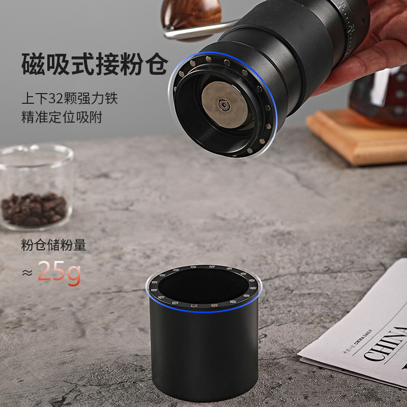 Picture of Manufacturer's Ghost Tooth Hand-Cranked Coffee Grinder, Espresso Hand-Brew Portable Adjustable Scale Manual Coffee Grinder